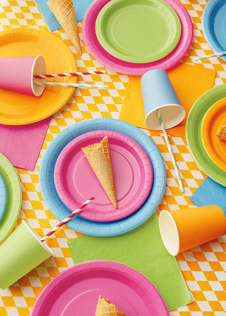 KUBECZKI PAPIEROWE JASNY POMARAŃCZOWY 250 ML 6 SZT