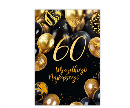 KARTKI OKOLICZNOŚCIOWE 60 URODZINY 