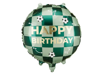 BALON FOLIOWY HAPPY BIRTHDAY 35 X 35 CM FOOTBALL