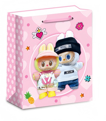 TOREBKA PREZENTOWA LABOBO RÓŻOWA 31 X 40 X 12 CM