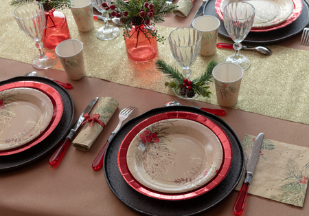 KUBECZKI PAPIEROWE ŚWIĄTECZNE JARZĘBINA 270 ML 10 SZT