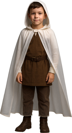 BIAŁA PELERYNA DZIECIĘCA