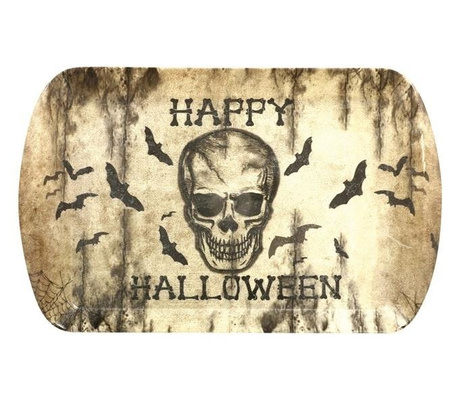 TACA BEŻOWA Z CZASZKĄ