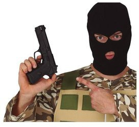 PISTOLET CZARNY 24 CM