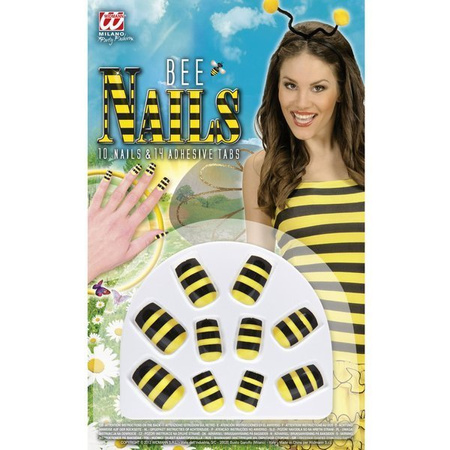 Zestaw paznokci sztuczne paznokcie pszczółka pszczółki 10 szt.