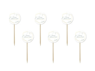 PIKERY TOPPERY PIERWSZA KOMUNIA ZIELONE LISTKI