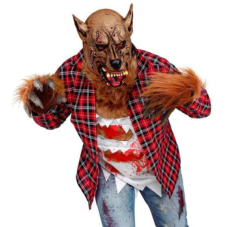 RĘKAWICZKI ŁAPY WILKOŁAKA BRĄZOWE