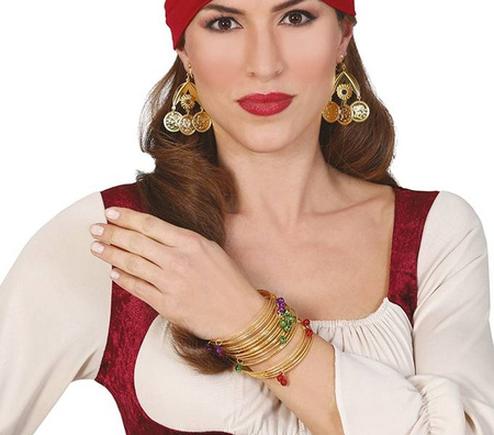 BRANSOLETKA ZŁOTA CYGANKI