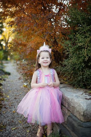 ZESTAW JEDNOROŻEC TĘCZOWY TUTU+OPASKA