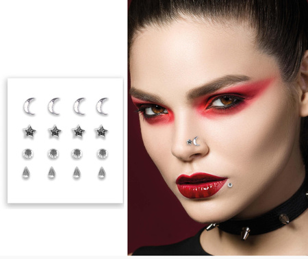 NAKLEJKI SZTUCZNA BIŻUTERIA SREBRNA