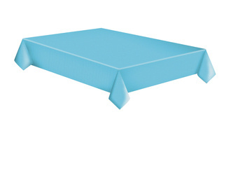 OBRUS PAPIEROWY NIEBIESKI W KROPKI 120 X 180 CM