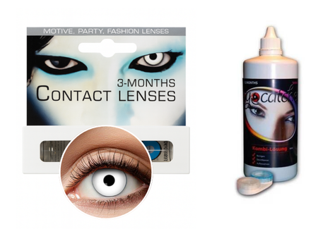 ZESTAW SOCZEWKI KWARTALNE BIAŁE+PŁYN DO SOCZEWEK