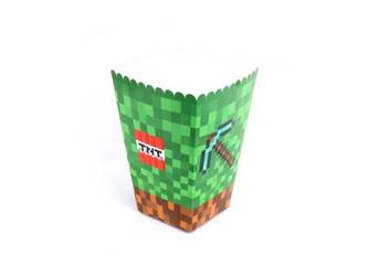 PUDEŁKA NA POPCORN PIKSELE 6 SZT.