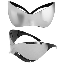 GIGANTYCZNE OKULARY SREBRNE