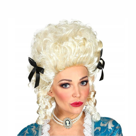 PERUKA KOLONIALNA DAMA BIAŁA