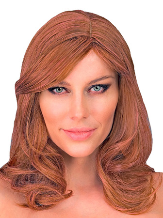 PERUKA BELLA BRĄZOWO-RÓŻOWA