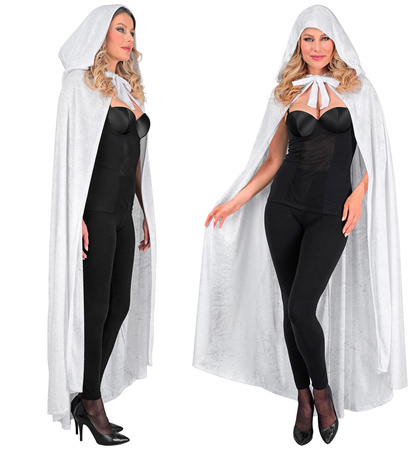 PELERYNA BIAŁA 140 CM