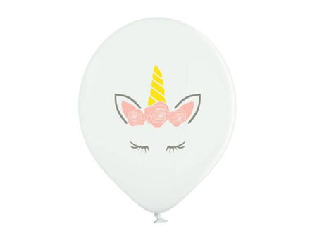 BALONY PIĘKNY JEDNOROŻEC 37 CM 6 SZT.