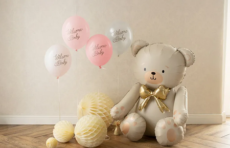 BALONY LATEKSOWE 30 CM WELCOME BABY 6 SZT RÓŻ
