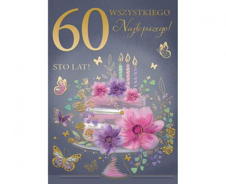 Kartka urodzinowa 60-tka