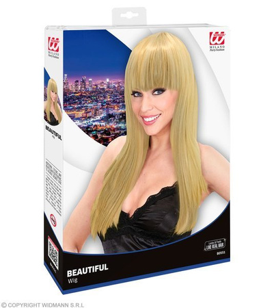 PERUKA BLONDYNKA Z GRZWYKĄ