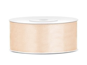 TASIEMKA SATYNOWA KREMOWA 25mm/25m