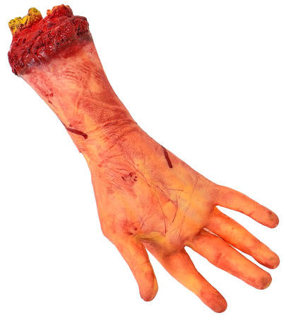 ODCIĘTA KRWAWA DŁOŃ