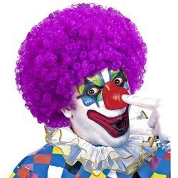 PERUKA KLAUNA FIOLETOWA