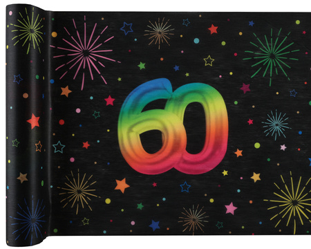 BIEŻNIK WŁÓKNINOWY FIESTA 60 URODZINY 30 X 300 CM