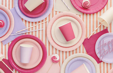 KUBECZKI PAPIEROWE JASNORÓŻOWY 250 ML 6 SZT