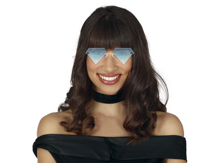 OKULARY NIEBIESKIE DIAMENTY