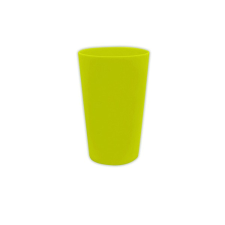 ZESTAW KUBECZKI+TALERZYKI WIELORAZOWE LIMONKOWE 