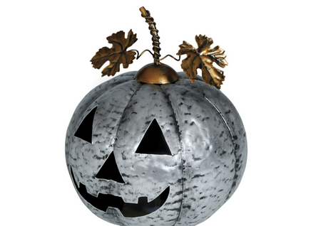 DYNIA METALOWA HALLOWEEN Z LAMPKĄ LED