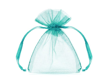 Woreczki z organzy, tiffany blue, 10cm (1 karton / 50 op.) (1 op. / 20 szt.)