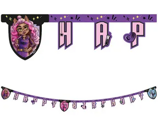 BANER URODZINOWY MONSTER HIGH