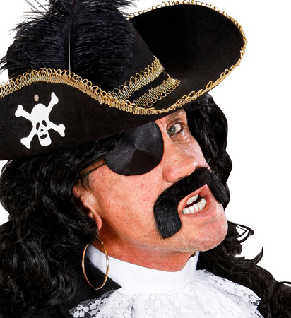 ZESTAW OPASKA NA OKO I WĄSY PIRATA