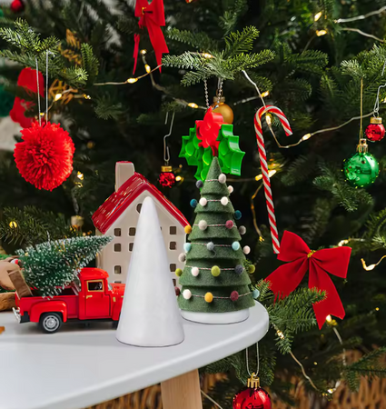 STOŻEK STYROPIANOWY 17.5 CM DIY ŚWIĄTECZNY