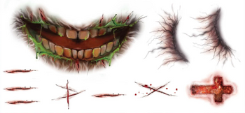 TATUAŻ ZMYWALNY ZOMBIE