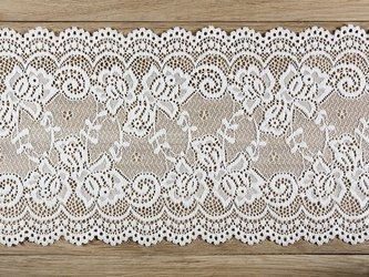 KORONKA ZŁAMANA BIEL 0,15 x 9m