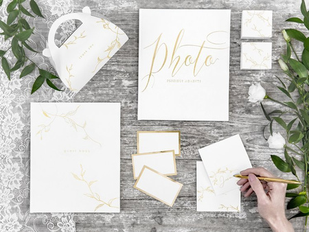 WIZYTÓWKA NA STÓŁ ZŁOTA RAMKA