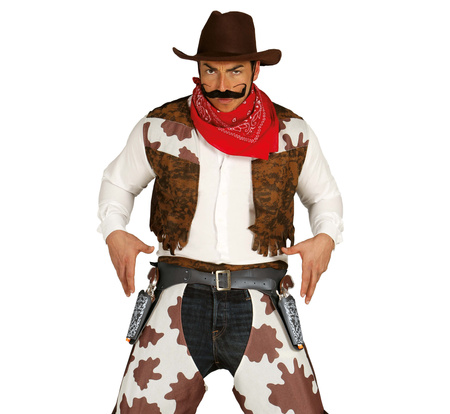 PODWÓJNA CZARNA KABURA Z DWOMA PISTOLETAMI