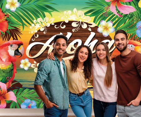 ŚCIANKA DO ZDJĘĆ ALOHA 220X150 CM