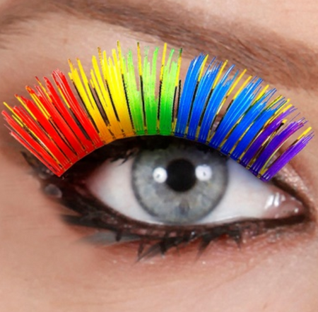 SZTUCZNE RZĘSY W KOLORZE TĘCZY