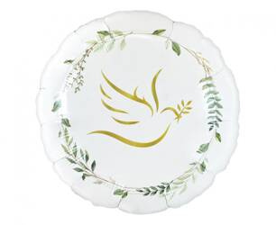 BALON FOLIOWY OKRĄGŁY GOŁĄB 45 CM