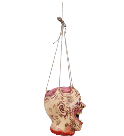DEKORACJA WISZĄCA NA HALLOWEEN GŁOWA 28 CM