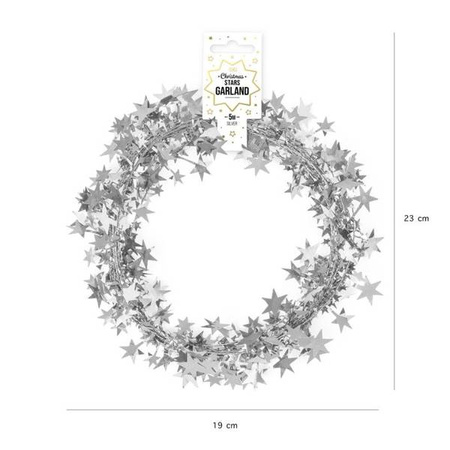 GIRLANDA SREBRNE GWIAZDKI