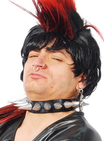 KOLCZYKI PUNK SREBRNE 8 SZT.