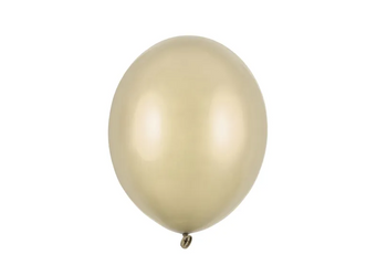 BALONY LATEKSOWE METALICZNE ZŁOTE 27 CM 10 SZT