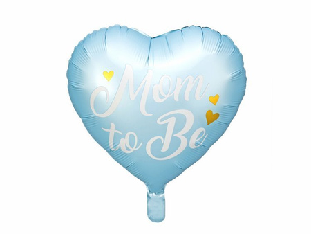 BALON FOLIOWY MOM TO BE 35cm, niebieski