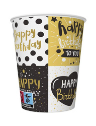 KUBECZKI PAPIEROWE HAPPY BIRTHDAY 250 ML